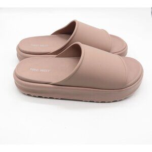 Nine West Women's Light Natural Sandals Cushioned Textured Outsoles Size 10 NEW